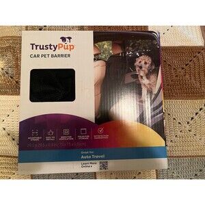 TrustyPup Car Pet Barrier - 29.5 x 29.5 inches - black - foldable